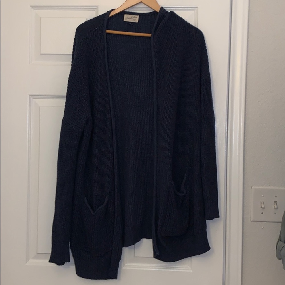 Navy cardigan